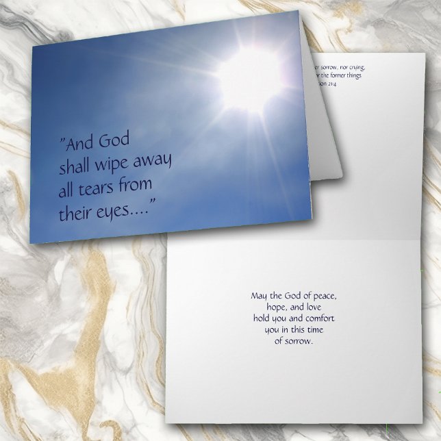 Bright Light Revelation 21 Sympathy Card (Creator Uploaded)