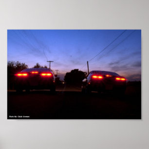Bright Lights 300zx Poster