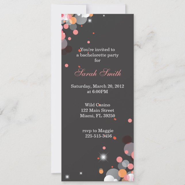 Bright Lights Invitation (Front)