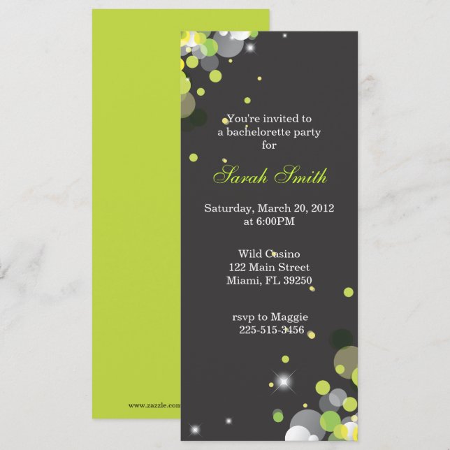 Bright Lights Invitation (Front/Back)