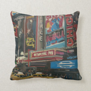 Bright Lights Times Square 2012 Cushion