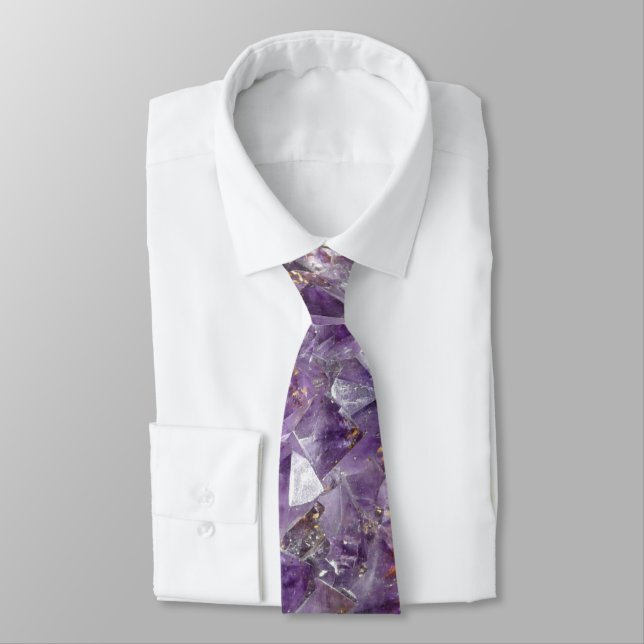 bright lilac amethyst tie (Tied)