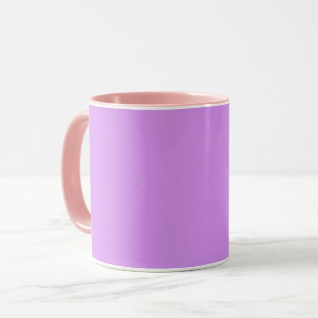 Bright lilac (solid colour)  mug (Front Left)