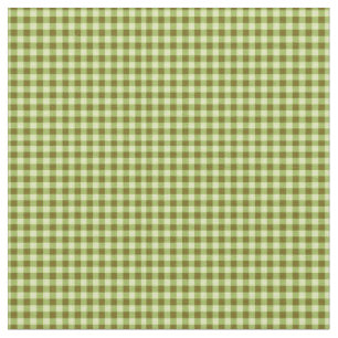 Bright Lime Green Gingham Fabric
