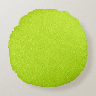 Bright Lime Green Neon Trendy Colours Round Cushion