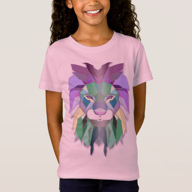 bright lion long t-shirt (Front)