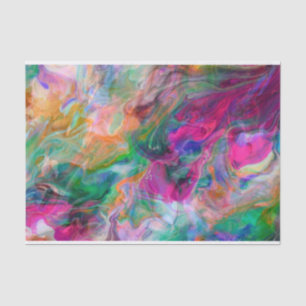 Bright Liquid Colour Psychedelic Funky Tissue Tissue Paper