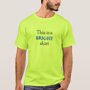 Bright Luminous Neon Colour Slogan T-Shirt