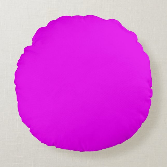 Bright Magenta Round Cushion (Front)