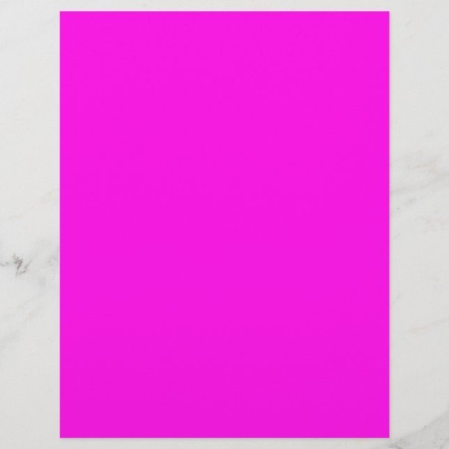  Bright Magenta (solid colour)  Custom Letterhead (Front)