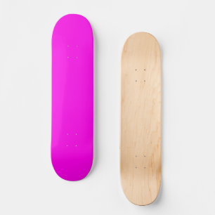 Bright Magenta Solid Colour Skateboard