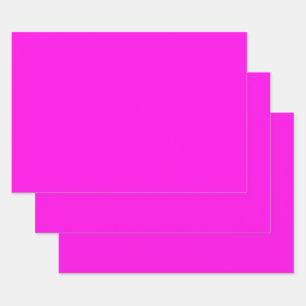  Bright Magenta (solid colour)  Wrapping Paper Sheet