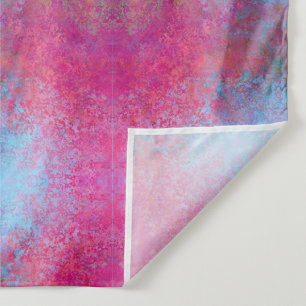 Bright Magenta Sunset Abstract Acrylic Pour Tapestry