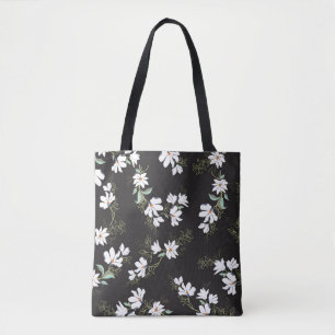 Bright Magnolia Seamless Pattern Tote Bag