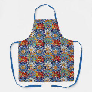 bright mandala apron