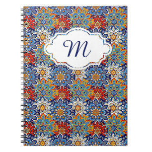 bright mandala  personalised notebook