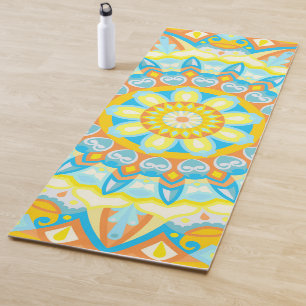 Bright Mandala Yoga Summer Boho Exercise Fitness Mat