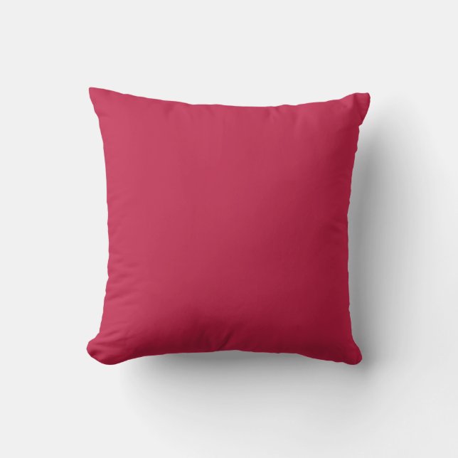Bright maroon (solid colour)  cushion (Front)