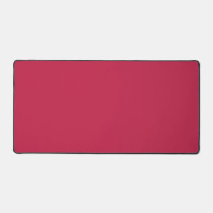 Bright maroon (solid colour) desk mat
