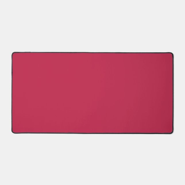 Bright maroon (solid colour)  desk mat (Front)