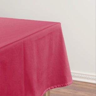 Bright maroon (solid colour) tablecloth