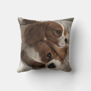 bright medium blue  pillow