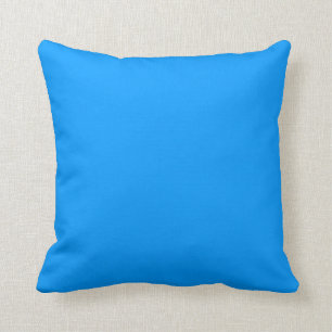 bright medium blue  pillow