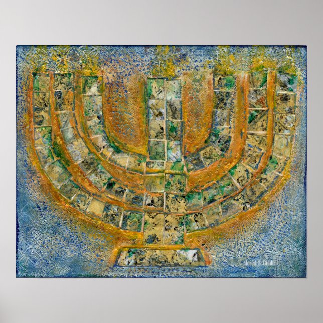 Bright Menorah Poster (Front)