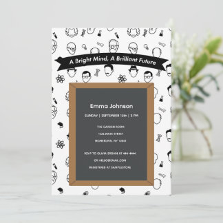 Bright Mind Brilliant Future Editable Invitation