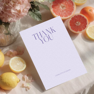 Bright Minimalist Citrus Bridal Shower Thank You Card