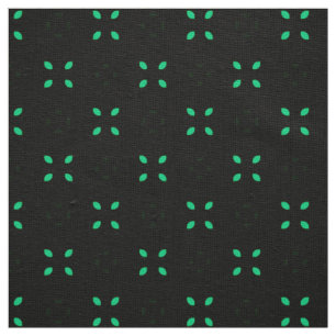 Bright Mint Green Leaf Abstract Pattern Fabric
