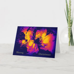 Bright, modern Christmas card with thermal colours