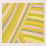 Bright Modern Citrus Stripes Pattern Scarf<br><div class="desc">This fun pattern features simple shapes and stripes in a bright and vibrant colour palette of summer lime green,  lemon yellow,  and pink.</div>