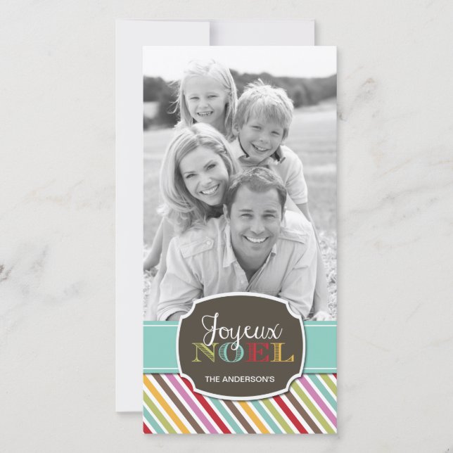 Bright Modern Customisable Photo Card (Front)