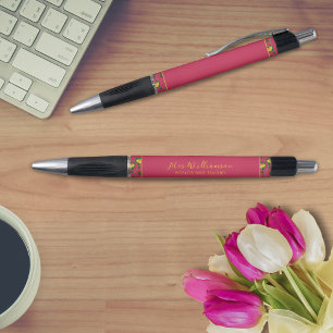 Bright Modern Floral Teacher's Pen