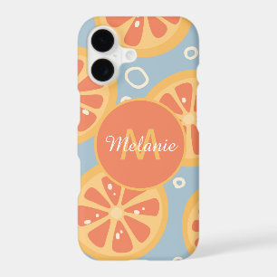 Bright Modern Orange Slices Pattern Personalised