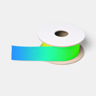 Bright Modern Rainbow Gradient Satin Ribbon
