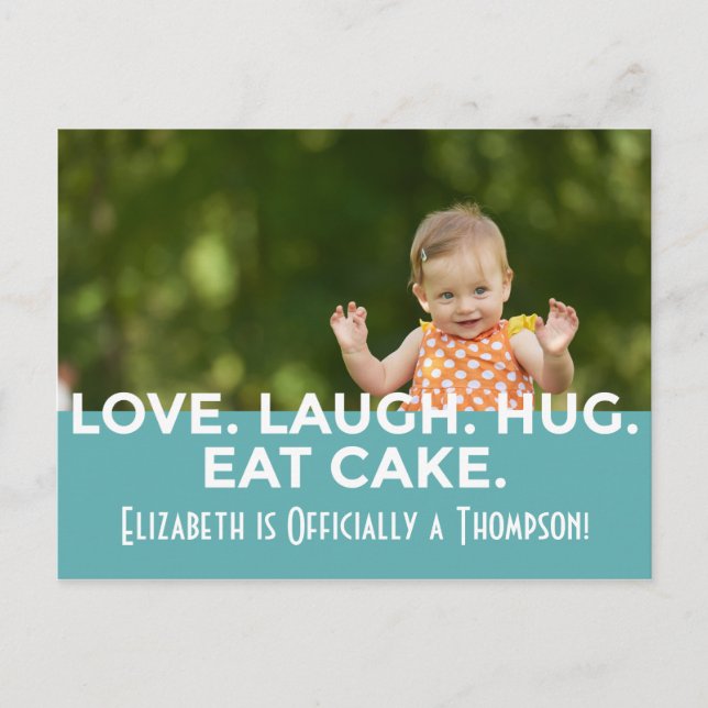 Bright Modern Stripes Adoption Announcements (Front)