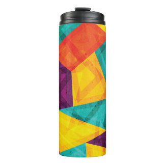 Bright Mosaic Grunge Seamless Pattern Thermal Tumbler