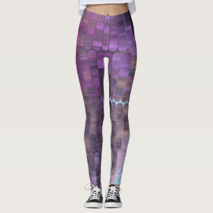 Bright Mosaic: Multicolored Glossy Abstract. Leggings