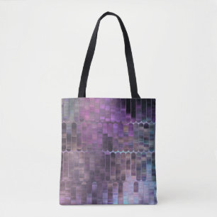 Bright Mosaic: Multicolored Glossy Abstract. Tote Bag