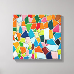 Bright Mosaic Tiles Canvas Print
