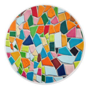 Bright Mosaic Tiles Ceramic Knob