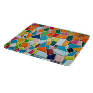 Bright Mosaic Tiles Cutting Board