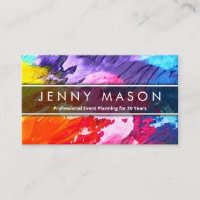 Bright Multi Colour, Abstract Art - Business Card