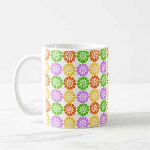 Bright Multi Colour Floral Mug