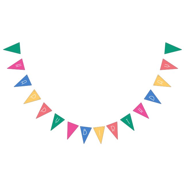 Bright Multicolor  Bunting (All)
