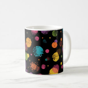 Bright Multicolor Polka Dots Coffee Mug