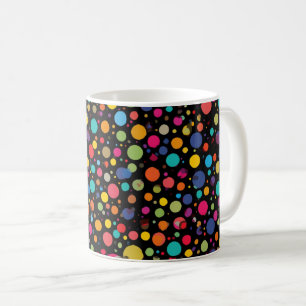 Bright Multicolor Polka Dots Coffee Mug