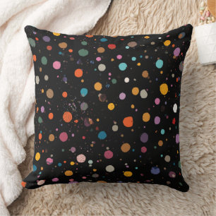 Bright Multicolor Polka Dots Cushion